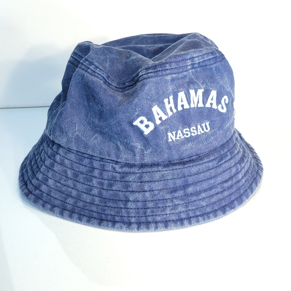 Lucky 7 Usa Accessories - Lucky 7 Blue Denim Bahamas Bucket Hat